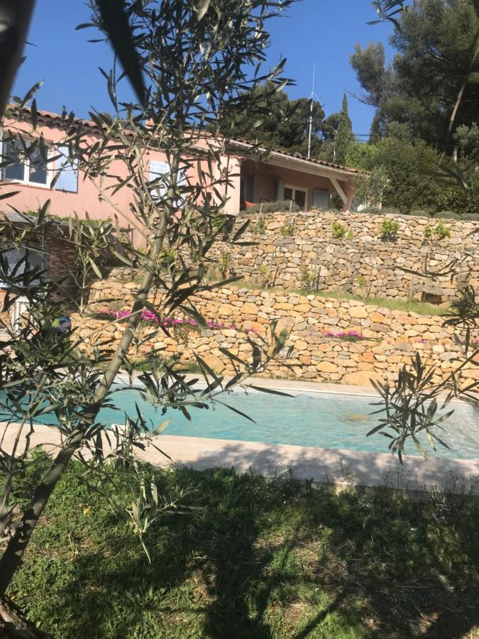 Hauteurs De Toulon : Charmant Studio Piscine Bagian luar foto